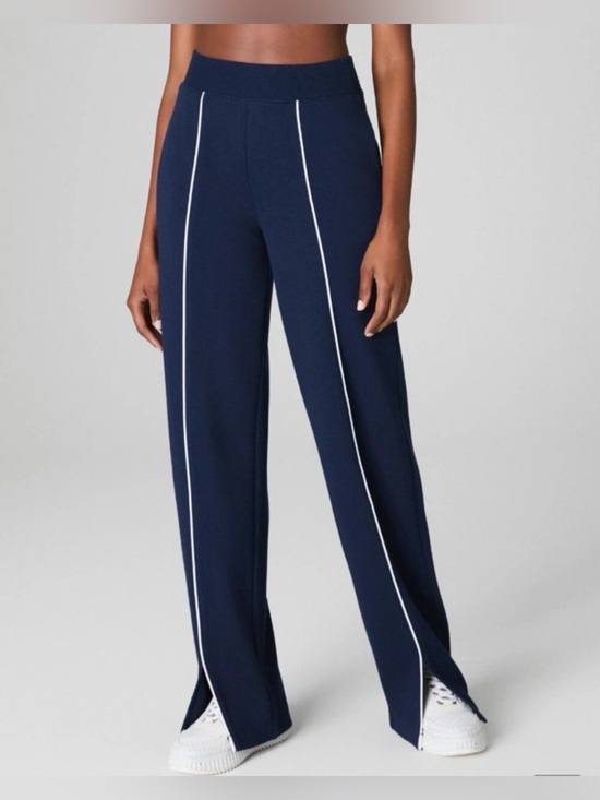 SPANX Pants - SPANX Pique Wide-Leg Pants with White Piping in M TALL